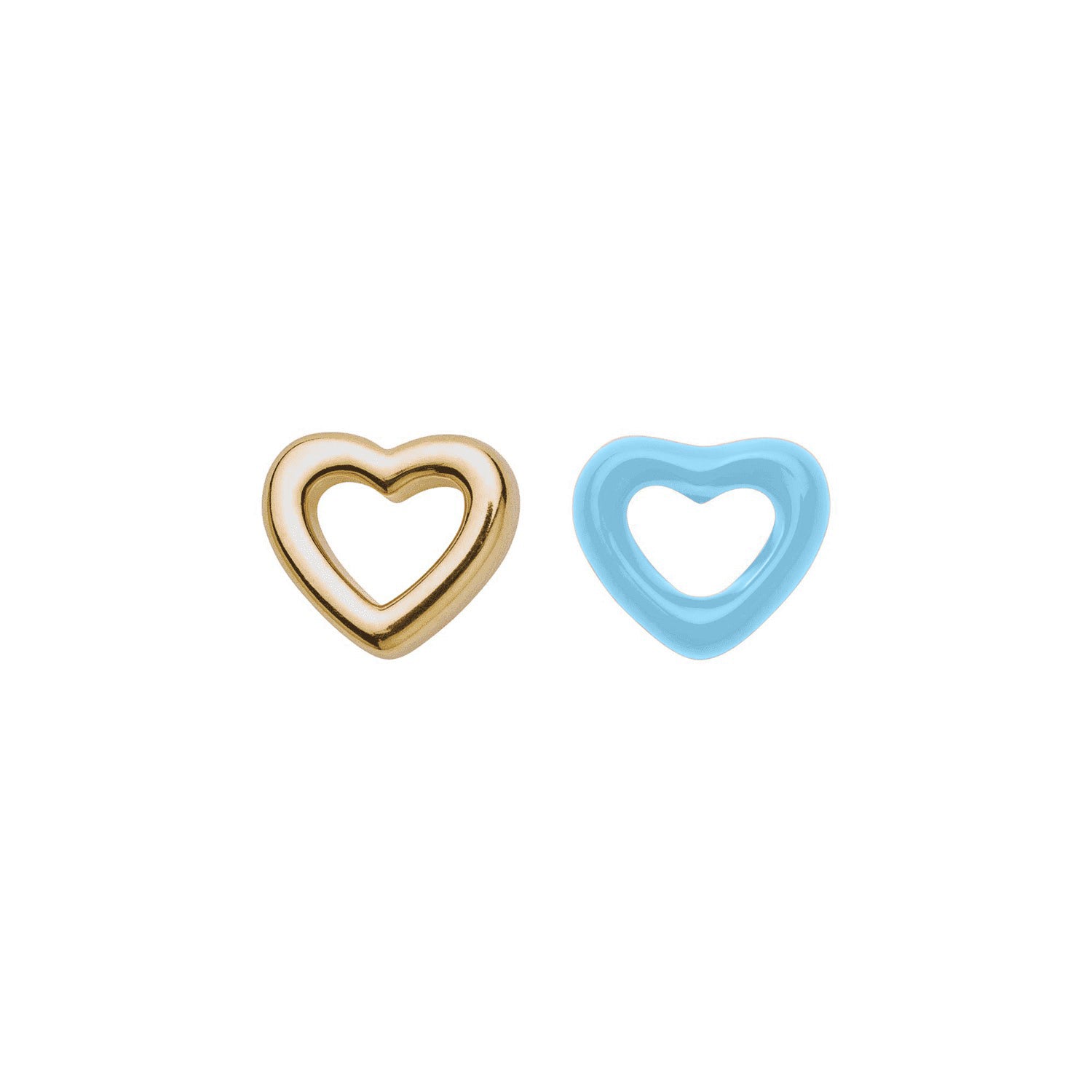 Baby Blue Heart Earrings