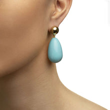 Load image into Gallery viewer, Aquamarine Drop Earrings
