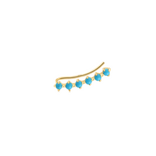Load image into Gallery viewer, Single Turquoise Silver Earring
