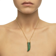 Load image into Gallery viewer, Malachite Fang Necklace
