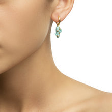 Load image into Gallery viewer, Mini Turquoise Cactus Earrings

