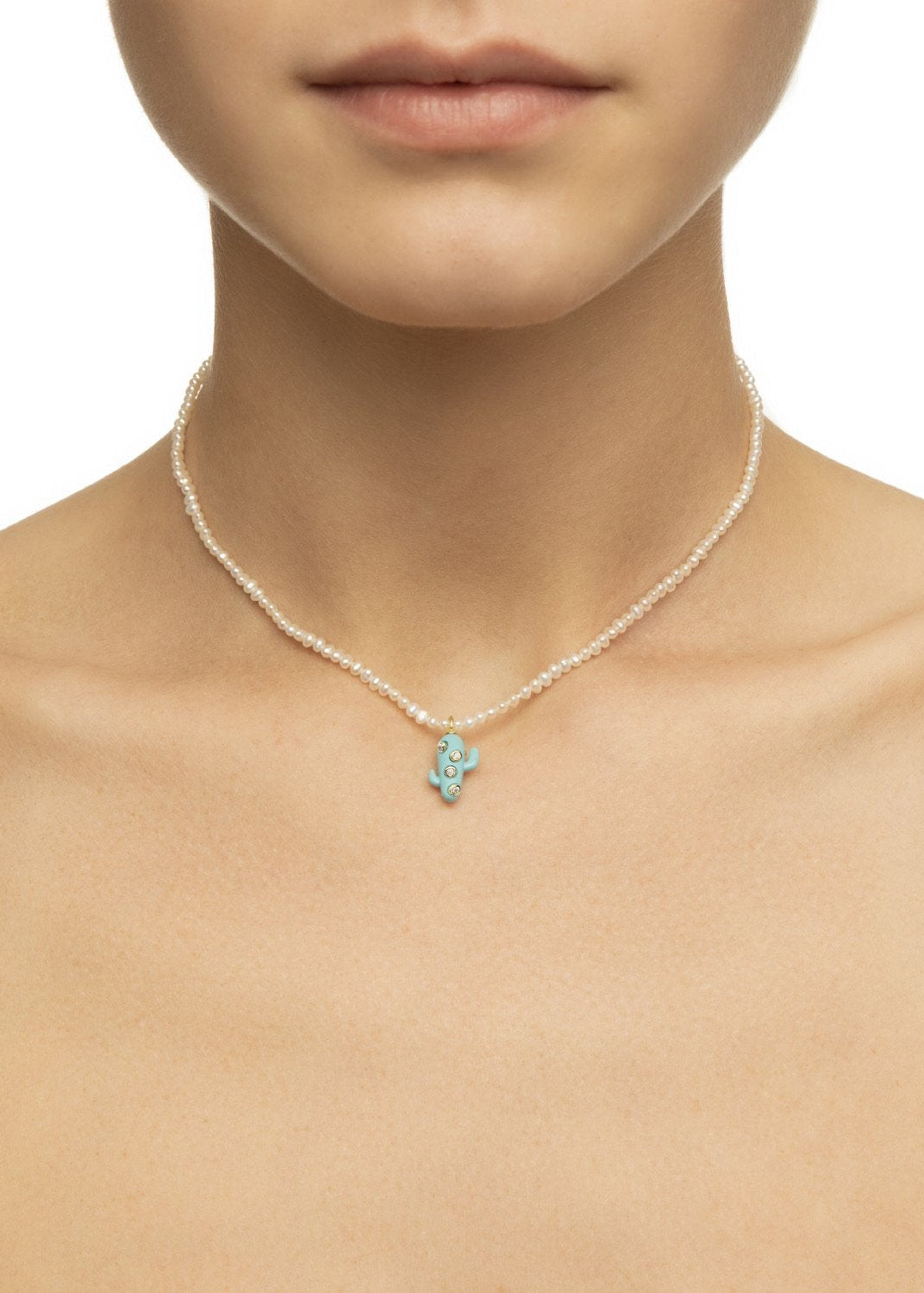 Turquoise Cactus Necklace