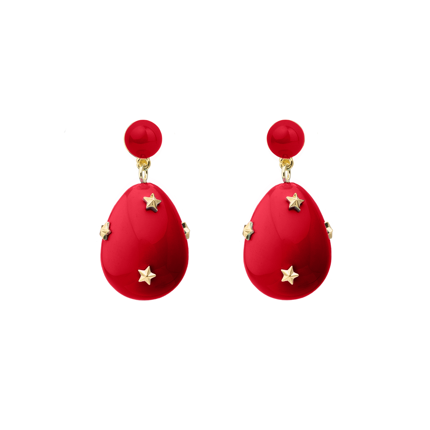 Mini Star-Drop Earrings