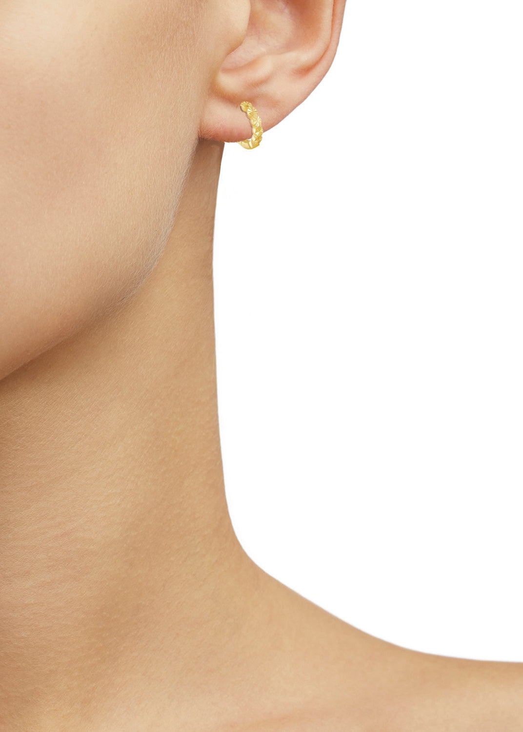 Sunburst Hoop Earrings